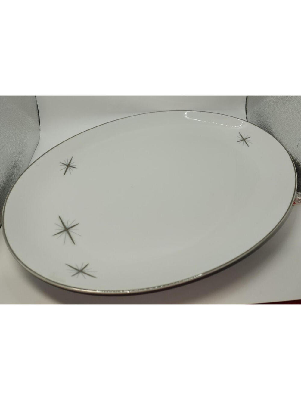 Fukagawa Hand Painted Arita Star Cross SERVING PLATTER Stamped NOS 1957